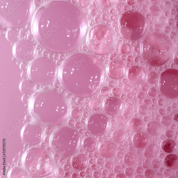 Obraz Pastel pink bubble background 001