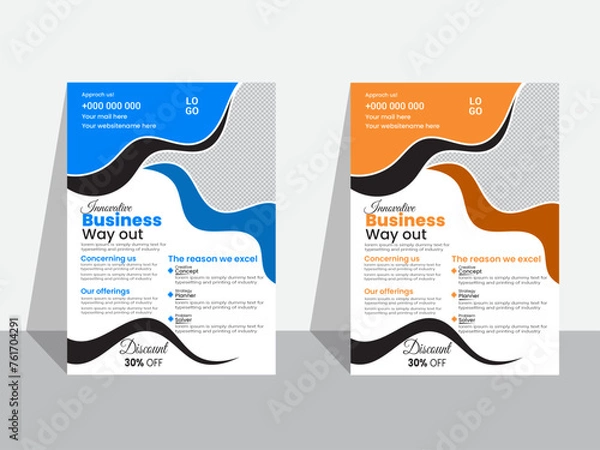 Obraz Modern flyer design template