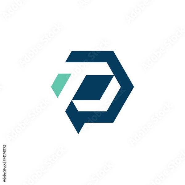 Fototapeta Initial Letter TPI Logo Vector