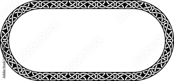 Obraz Seamless Celtic Knot Pattern with Round Ends