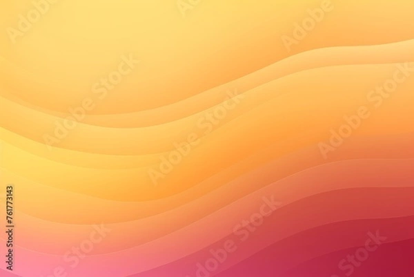 Fototapeta Honey Yellow to Dusty Rose abstract fluid gradient design, curved wave in motion background for banner, wallpaper, poster, template, flier and cover