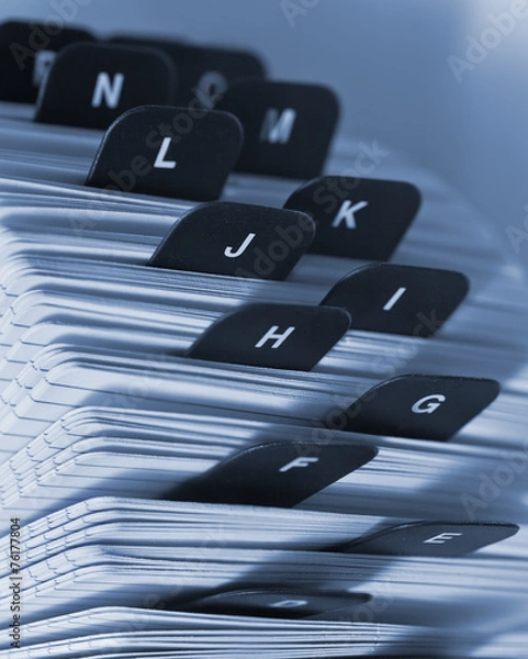 Obraz Register, Kartei, Adressbuch.