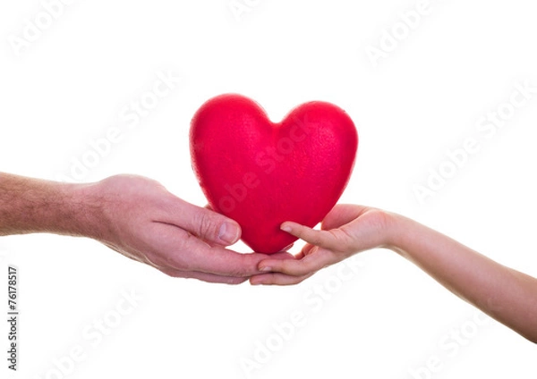 Obraz hände halten herz