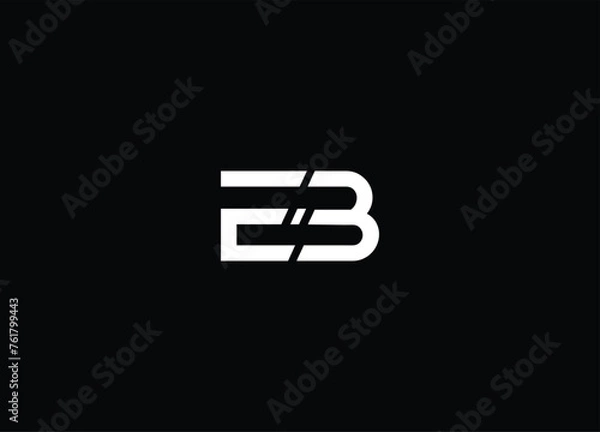 Fototapeta EB Monogram Letter  Logo Design vector template