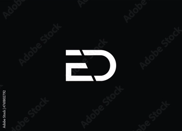 Fototapeta ED  Monogram Letter  Logo Design vector template