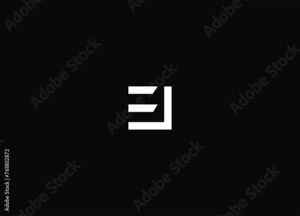 Fototapeta EI Logo Letter Initial Logo Designs
