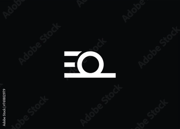 Fototapeta EO Creative Modern Letters Vector Icon Logo