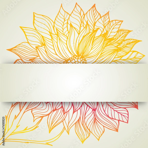 Obraz Floral ornate pattern