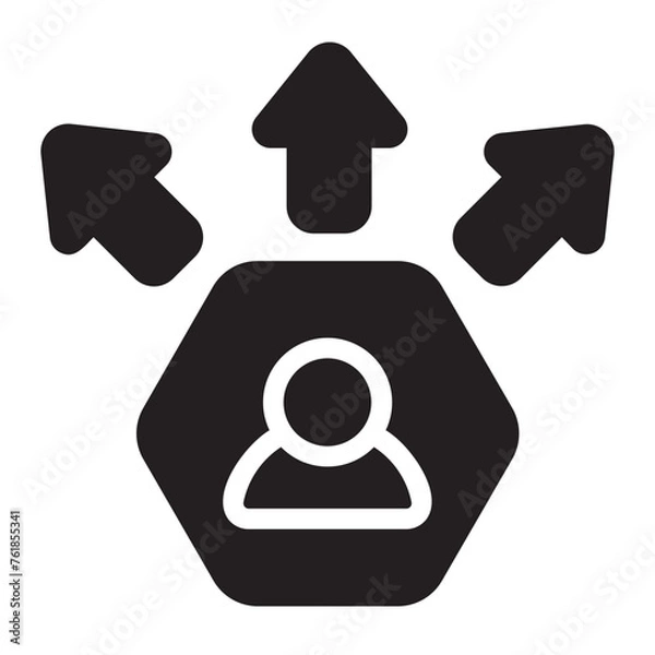 Obraz networking glyph icon
