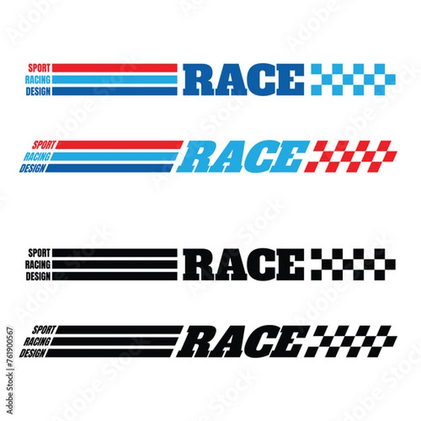 Fototapeta Sport racing lines