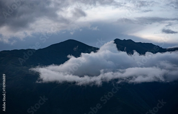 Obraz clouds over the mountains