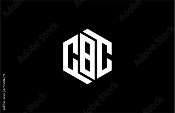 Obraz CBC creative letter logo design vector icon illustration
