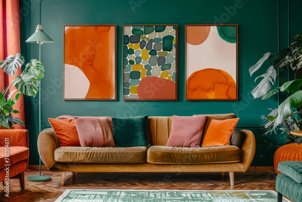 Obraz 3 frames wall art display