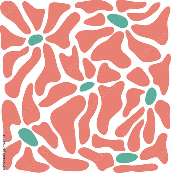 Fototapeta Distorted Flower Illustration