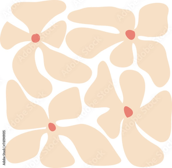 Fototapeta Distorted Flower Illustration