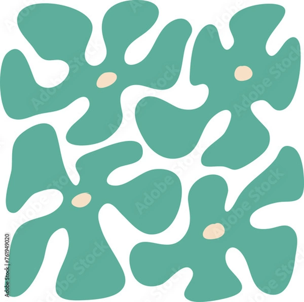 Fototapeta Distorted Flower Illustration