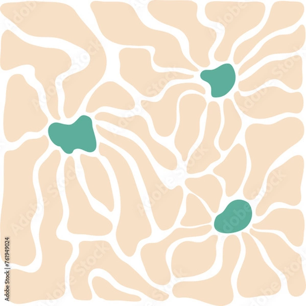 Fototapeta Distorted Flower Illustration