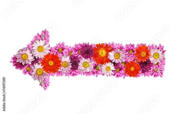 Fototapeta Flowers sign