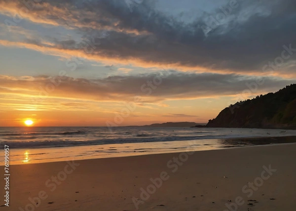 Fototapeta sunset_on_the_beach