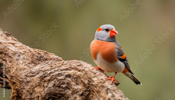 Fototapeta robin on a branch