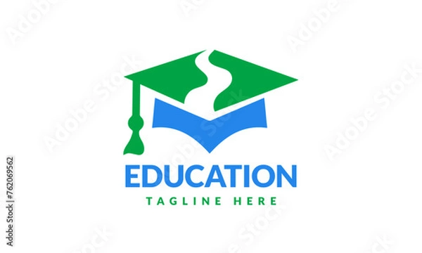 Fototapeta Academy Success Education Path Logo Design Vector Icon Symbol Illustrations. A multifunctional logo that can be used in many education business companies and services. It is ready to print.