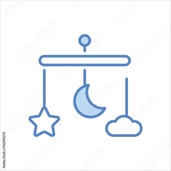 Fototapeta Mobile Toy icon editable stock vector stock