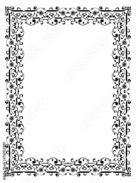 Obraz colorful borders  illustrator  