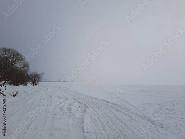 Obraz landscape with snow
