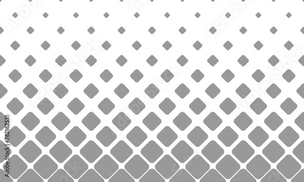 Fototapeta Grey rounded square pattern background. Vector Repeating Texture.
