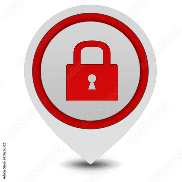 Obraz protect pointer icon on white background