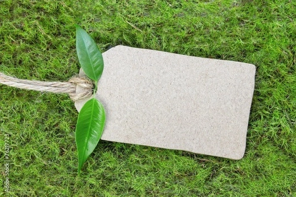 Obraz Anhänger mit Textfreiraum - Konzept Natur