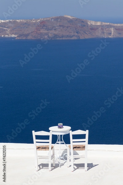 Obraz Sanorini view to Thira