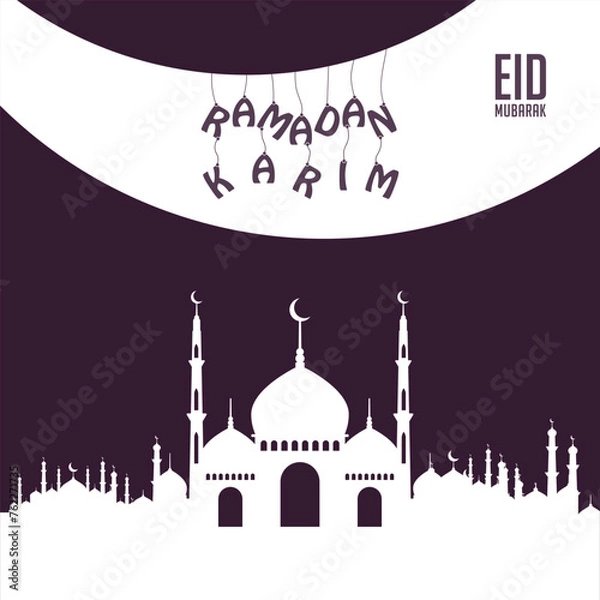 Fototapeta Ramadan Karim Social Media Post Template.