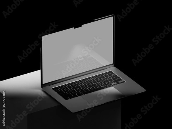 Obraz Device Screen mockup. Laptop pro with blank screens for your design. Realistic 3D illustration