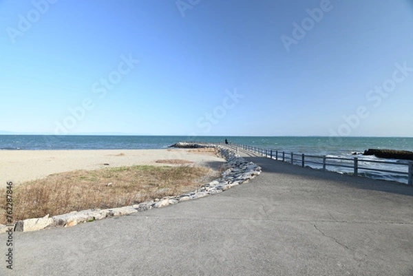 Obraz 海へと続く道