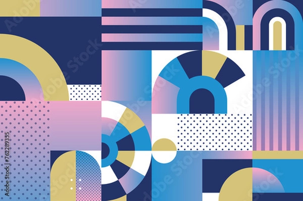 Fototapeta Abstract 2024 Summer games sport travel geometric elements background, futuristic design wallpaper competition event in Paris card banner pattern layout brochure covers, web headline, advertising