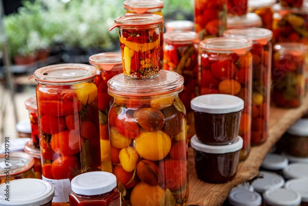 Obraz Glasses with boiled down Vegetables