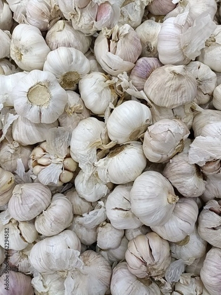 Obraz garlic on market