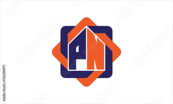 Obraz PN real estate logo design vector template.