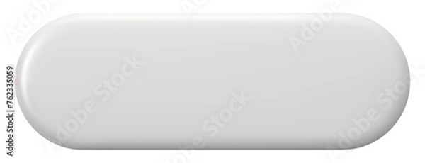 Obraz 3D white empty button