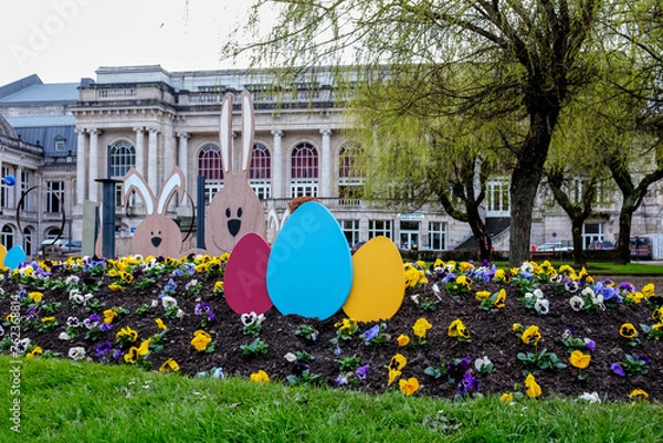Fototapeta Parterre fleuri à Spa