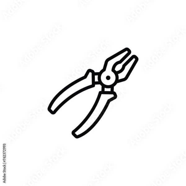 Obraz pliers icon vector