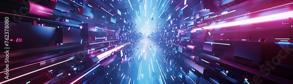 Fototapeta Design a stunning 3D animated backdrop for a concert stage