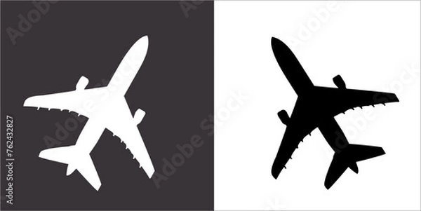 Fototapeta Illustration vector graphics of aircraft identification icon