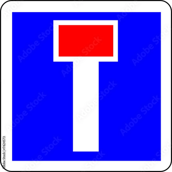Fototapeta a0114 - Panneau information IMPASSE, VOIE SANS ISSUE