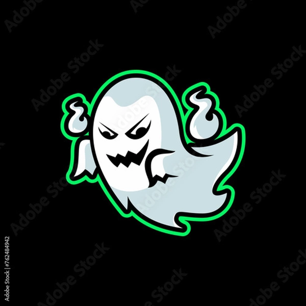 Obraz Ghost Mascot Logo Template