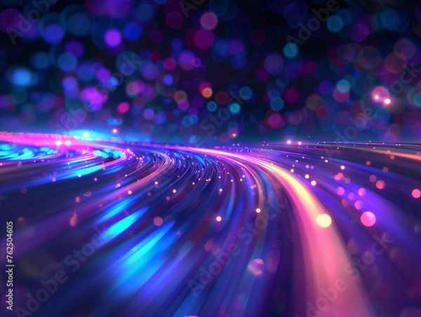 Fototapeta abstract blue and purple digital path background 014