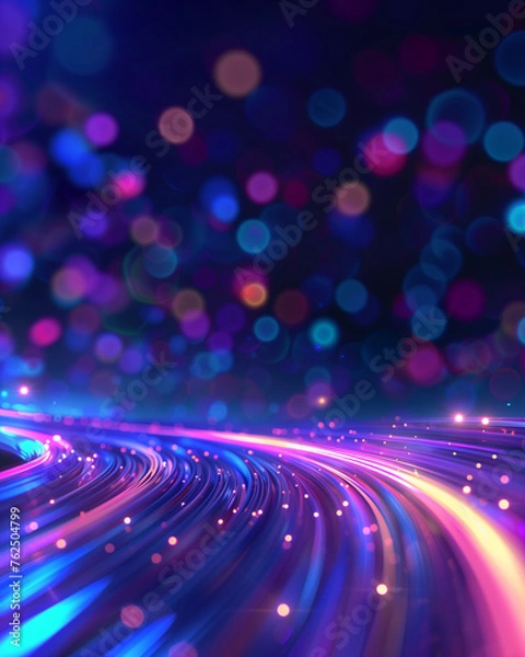 Fototapeta abstract blue and purple digital path background 012