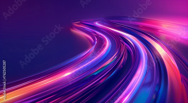 Fototapeta abstract blue and purple digital path background 005