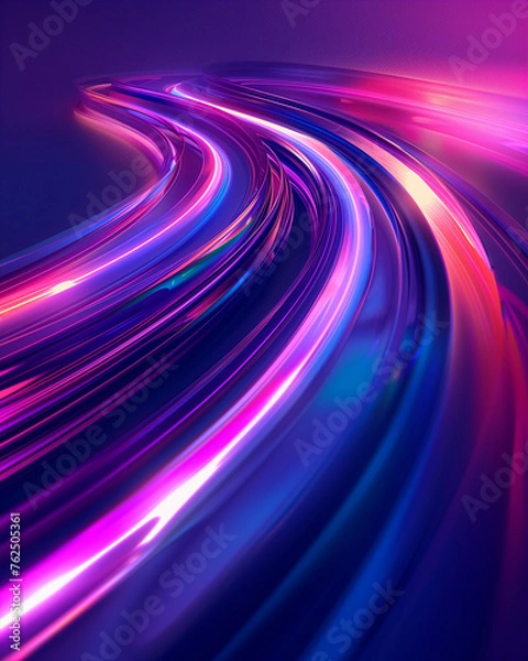 Obraz abstract blue and purple digital path background 004
